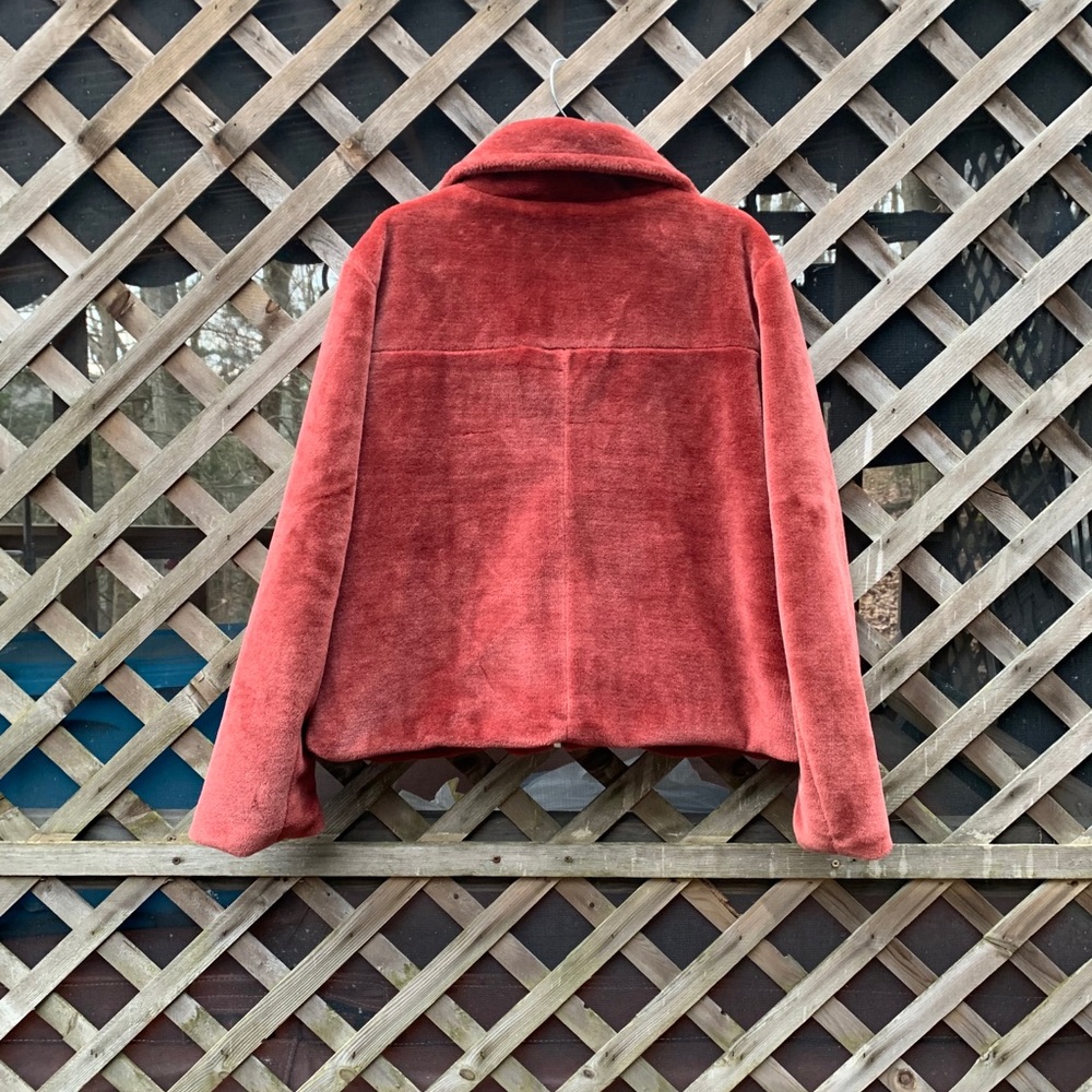 ASOS Curve Red Bomber Jacket - Picture 13 of 14